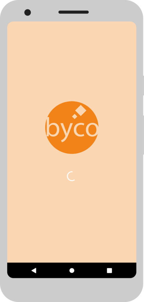 Tela de Preload do Concept App Byco